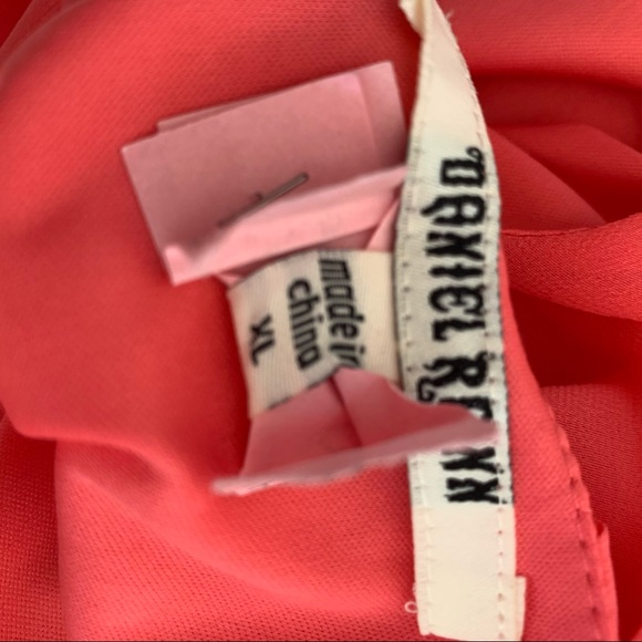 Daniel Rainn XL (Junior Sizing) Bright Coral Dress - Picture 9 of 9